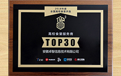 华体会荣获2018（首届）全国高校食堂优秀服务商TOP30